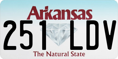 AR license plate 251LDV