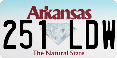 AR license plate 251LDW