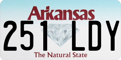 AR license plate 251LDY