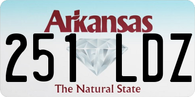 AR license plate 251LDZ