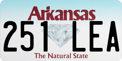 AR license plate 251LEA
