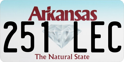 AR license plate 251LEC