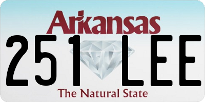 AR license plate 251LEE