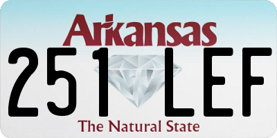 AR license plate 251LEF