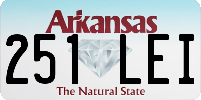 AR license plate 251LEI