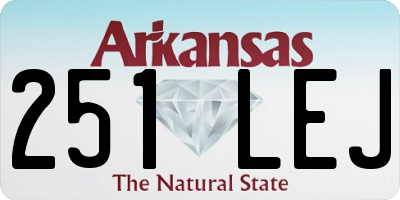 AR license plate 251LEJ