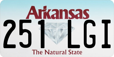 AR license plate 251LGI