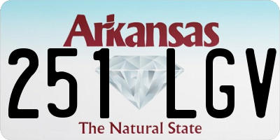 AR license plate 251LGV