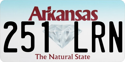 AR license plate 251LRN