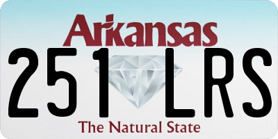 AR license plate 251LRS