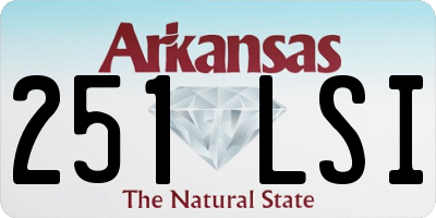 AR license plate 251LSI