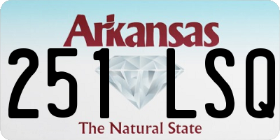 AR license plate 251LSQ
