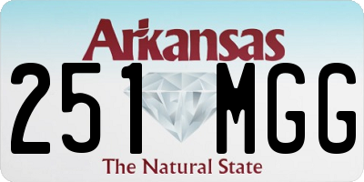 AR license plate 251MGG
