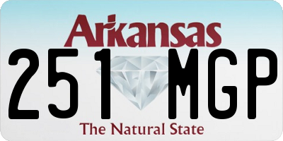 AR license plate 251MGP