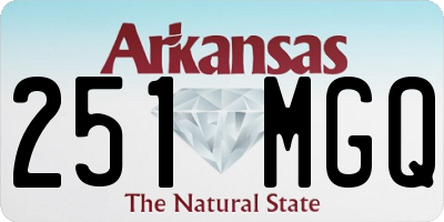AR license plate 251MGQ