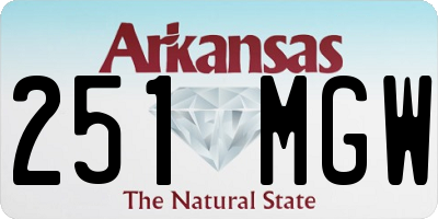 AR license plate 251MGW
