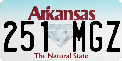 AR license plate 251MGZ