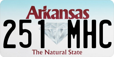 AR license plate 251MHC