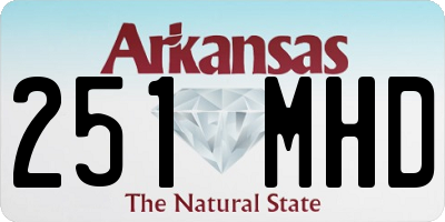 AR license plate 251MHD