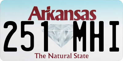 AR license plate 251MHI