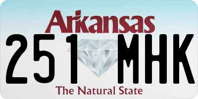AR license plate 251MHK