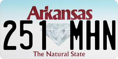 AR license plate 251MHN