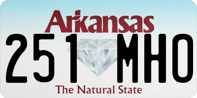 AR license plate 251MHO