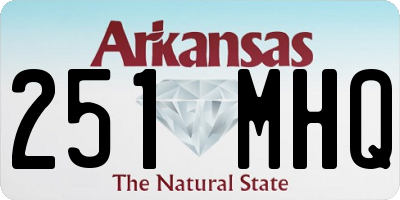 AR license plate 251MHQ