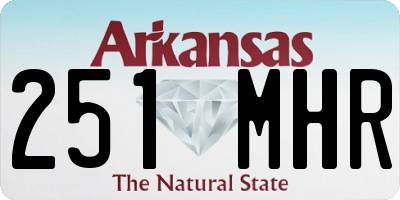 AR license plate 251MHR