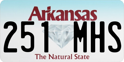 AR license plate 251MHS