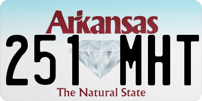 AR license plate 251MHT