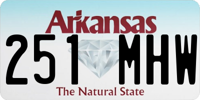 AR license plate 251MHW