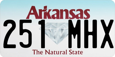 AR license plate 251MHX
