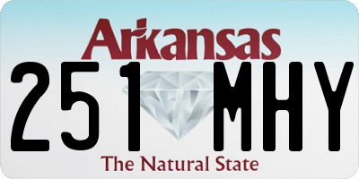 AR license plate 251MHY