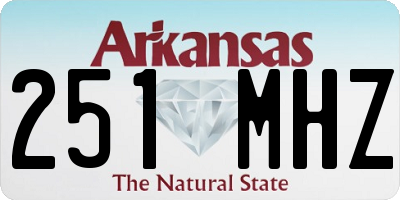 AR license plate 251MHZ