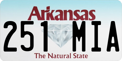 AR license plate 251MIA