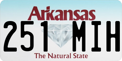 AR license plate 251MIH