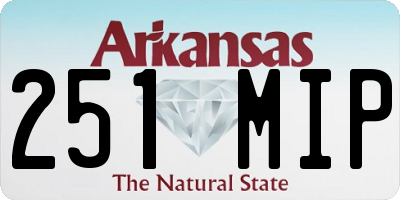 AR license plate 251MIP