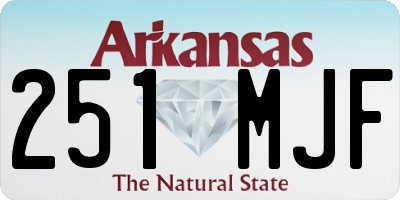AR license plate 251MJF