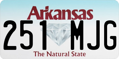 AR license plate 251MJG