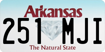 AR license plate 251MJI