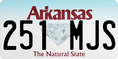 AR license plate 251MJS