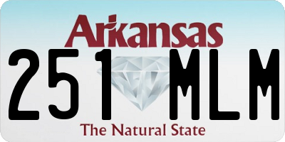 AR license plate 251MLM