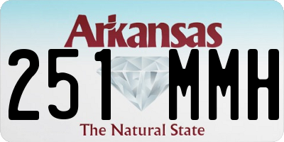 AR license plate 251MMH