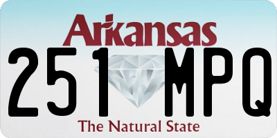 AR license plate 251MPQ