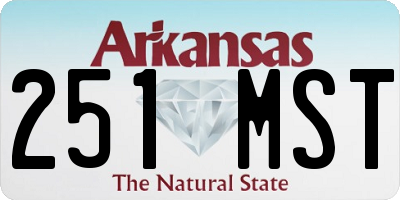 AR license plate 251MST