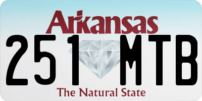 AR license plate 251MTB