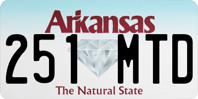 AR license plate 251MTD