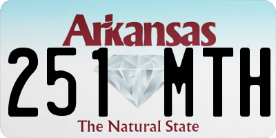 AR license plate 251MTH