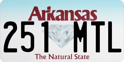 AR license plate 251MTL